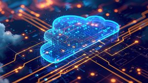 digital circuit cloud electronics