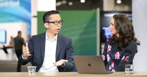 Hang Tan, SVP of hybrid cloud at HPE, Pavan Bachwal, sales manager of financial services at Ericsson, and Sophia Fahlen, head of Ericsson Connected Recycling talk to theCUBE about hybrid cloud solutions at HPE Discover 2024.